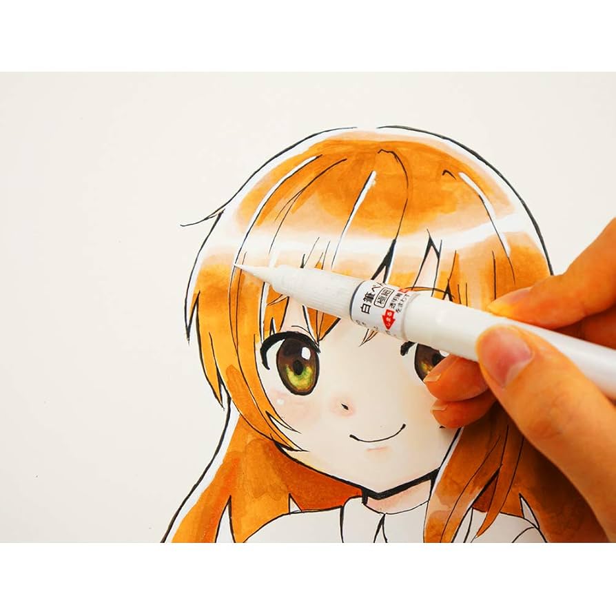 Amazon.com : Kuretake Zig Brush Pen White Cartridge, for